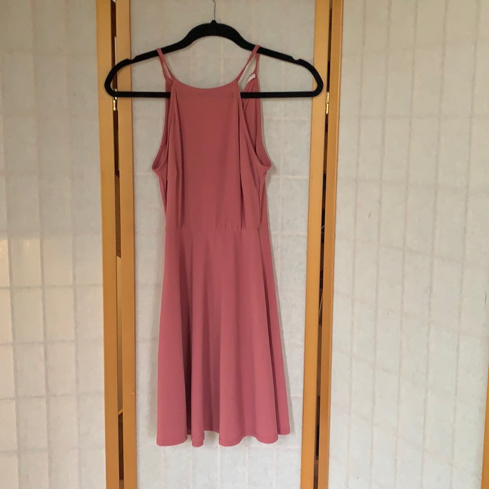 Pink skater dress